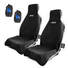 2 Pack Towel Car Seat Covers, Waterproof Washable 2 pcs Black- towel seat cover