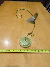NEW Hallmark Keepsake ORNAMENT STAND Antique Gold Color w/Leaves 10" Tall Hanger