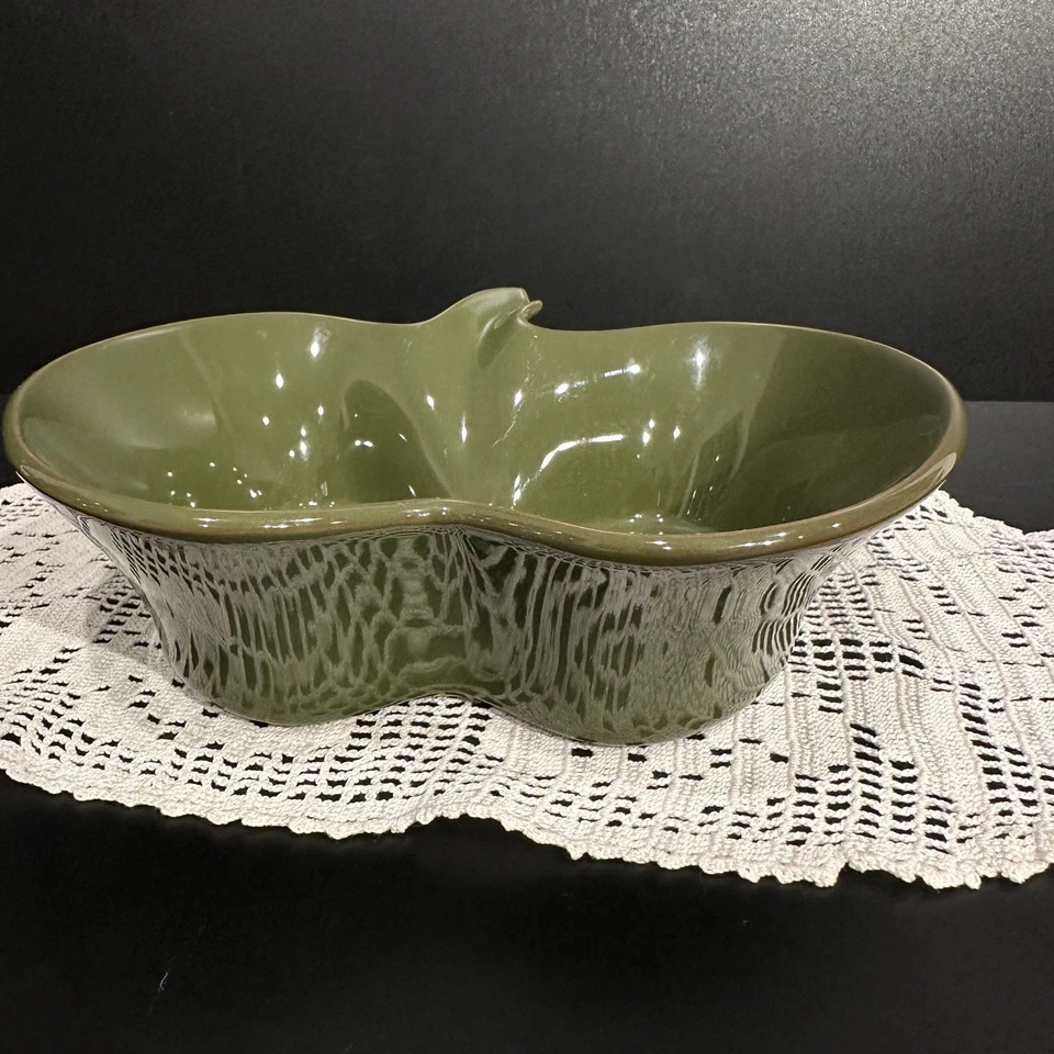 Plato para hornear vintage Chantal 2005 2 tazas verde manzana Ramekin  Foto 2 de 4
