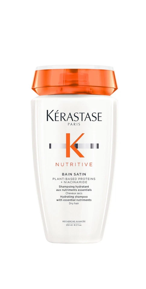 KÊRASTASE NUTRITIVE 250 ml Bain satin Shampooing hydratant cheveux secs Kérastas