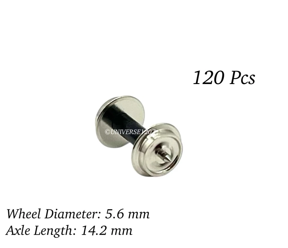 Kato Hollow Shaft Wheel 120 pcs N/HOn30/HOe/009/On18/O9 Scale Narrow Gauge Train - Image 3 of 4