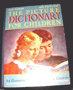 PICTURE-DICTIONARY-FOR-CHILDREN-1948-Waters-amp-Courtis-Illustrated-Revised-HC