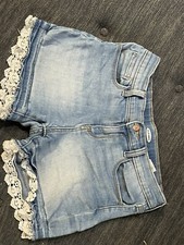 Old Navy Jean Shorts Girls 14 Eyelet Trim