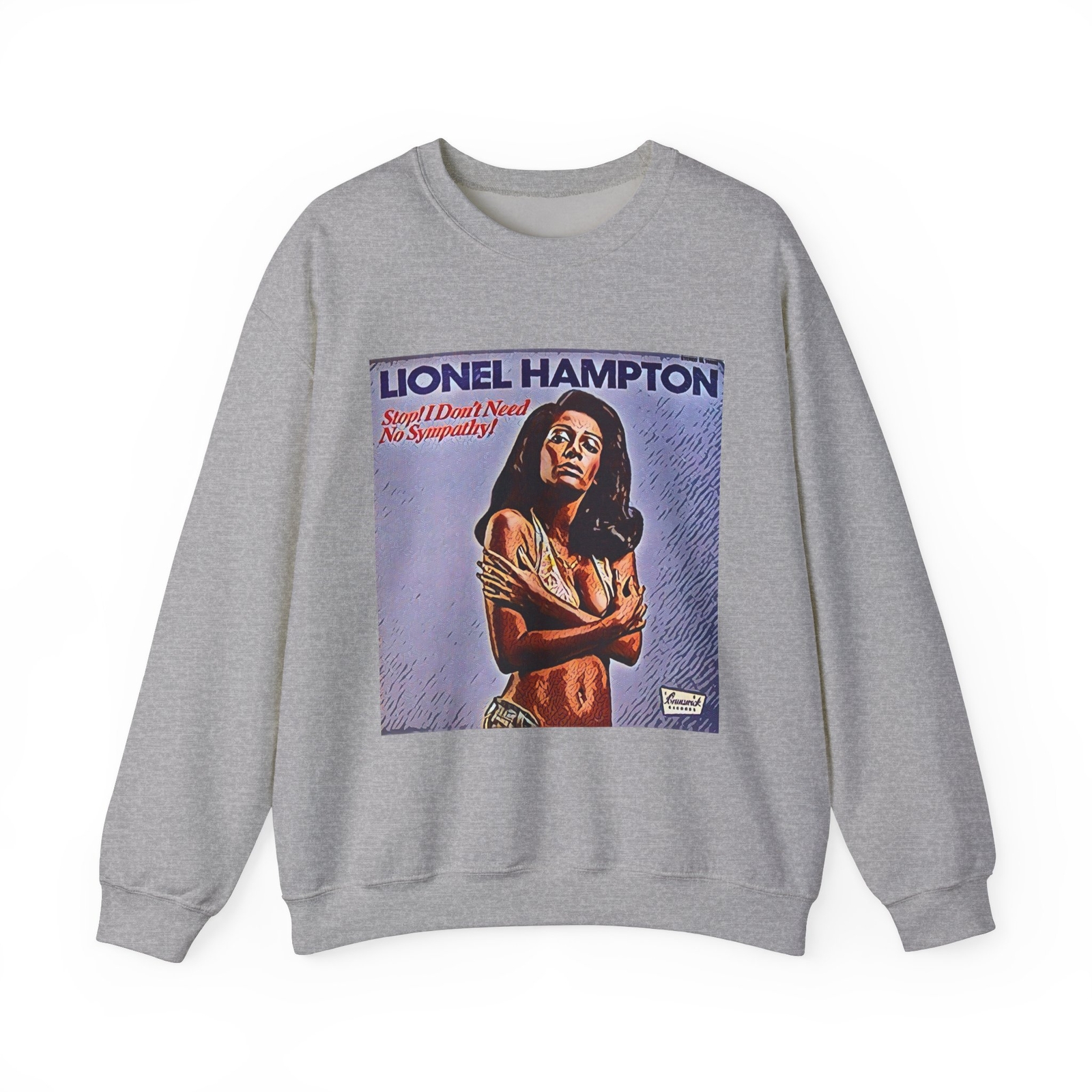 Lionel Hampton Graphic Print Album Art LS Unisex Heavy Blend Crewneck Sweatshirt