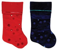Felt Stockings With Sequins Trim & Polka Dots Case Pack 36-2127589 on sale Felt Stockings With Sequins Trim & Polka Dots Case Pack 36-2127589 on sale