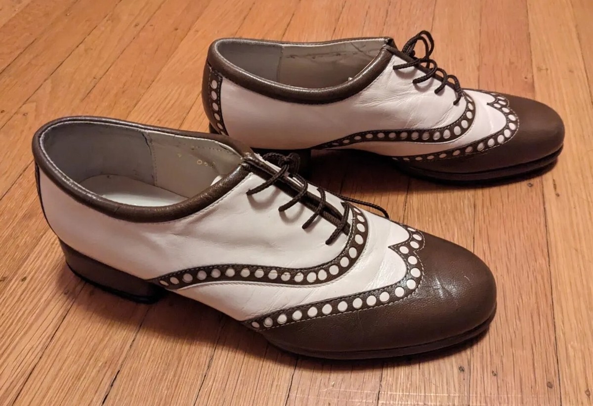 John Fluevog Women\'s Tricolor Wingtip Brogue Leather Shoes 9 Retro Boho Chic Edda - Green Tapestry | Pointed-Toe Brogue Oxfords | Fluevog  main image 2