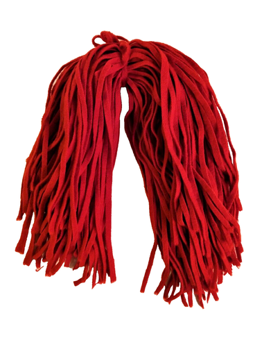 Wool Strips Rug Hooking CHRISTMAS RED #5220, 18" long #6 Cut 100 ct ...