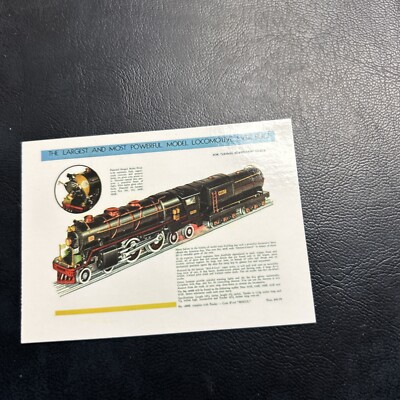Jb26 Lionel Legendary Trains 1997 Duocards #16 400E Blue Comet 1931