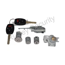 New Complete Lock Cylinder Set For Honda Accord 08-12 Ignition Door Trunk locks