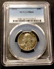 1953 Washington Silver Proof Quarter Nice Edge Toning! PCGS PR66! Exquisite!