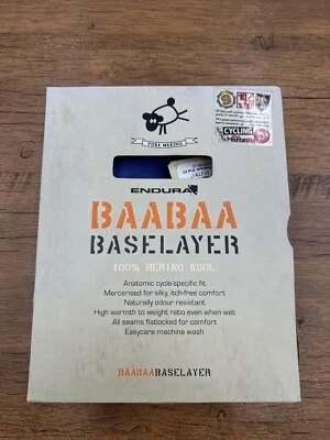 XS Endura Baa Baa Long Sleeve Baselayer Merino Wool NEW - image 1 of 3