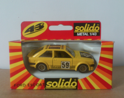 Modèle Réduit Solido 1/43 Ford Escort RS Turbo - Neuf En Boîte - Fonds De Stock