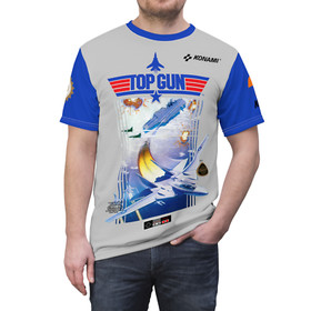 Top Gun 1987 NES Retro Video Game Nintendo Box Cover Game T-Shirt