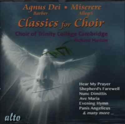 CD Barber / Allegri / Byrd / Mozart a.o. Agnus Dei / Miserere - Classics for Ch