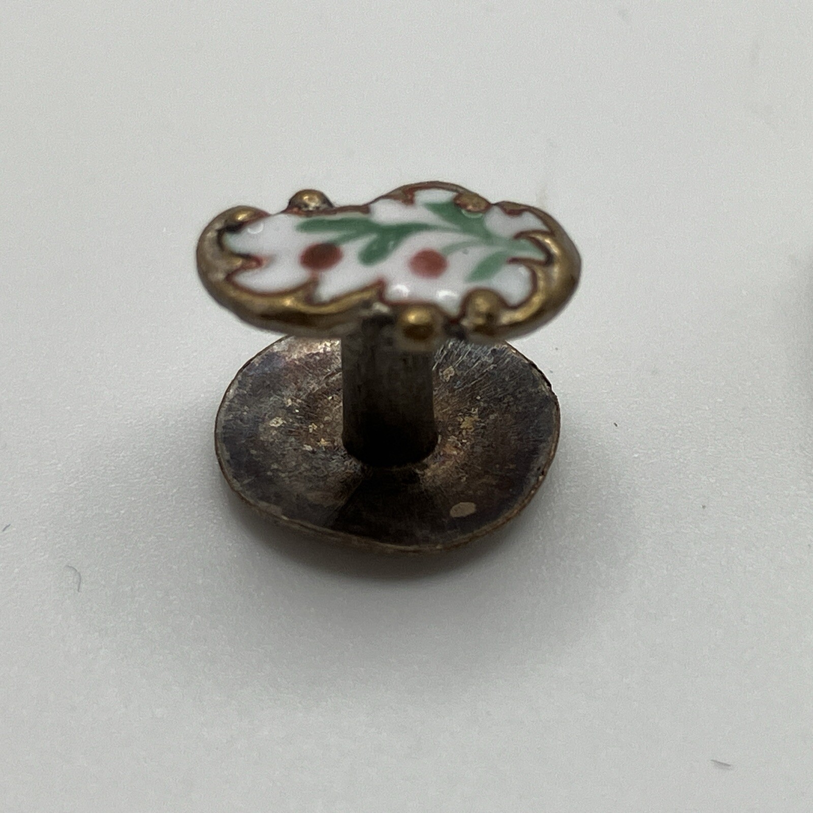 Ladies Enamel Buttons Victorian Edwardian Floral Cuffs Studs Set 6 Pieces B209