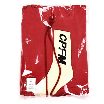 NWT Cactus Plant Flea Market Red CPFM Sock Logo Hoodie Men's