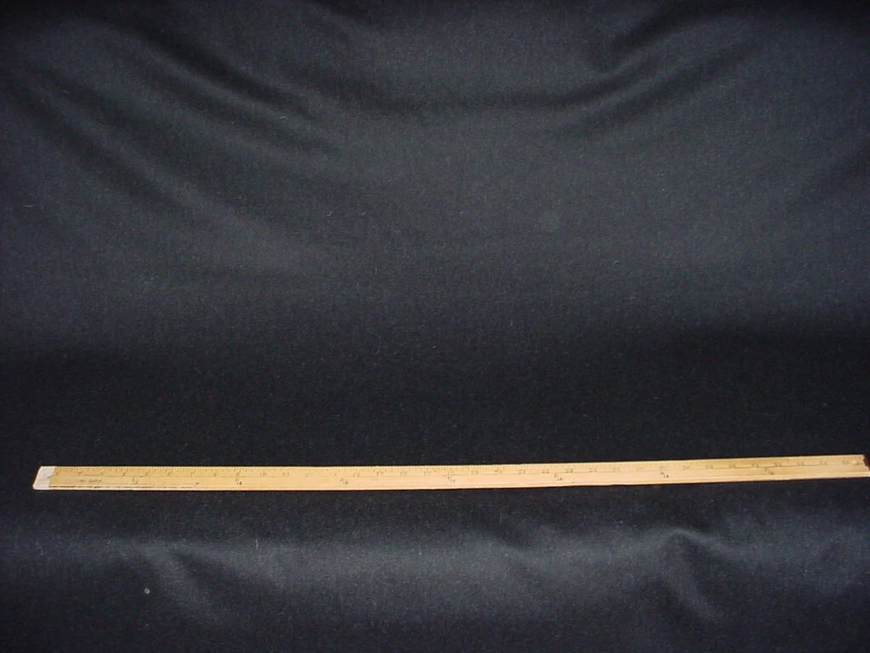 2-3/8Y Kravet Couture 34397 Jefferson Jet Black Pressed Wool Upholstery Fabric - Image 2 of 3