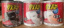 Waterproof Tape Strong Rubberized Waterproof 4" x 5' BLACK, WHITE, & CLEAR
