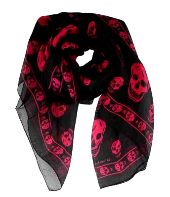 Alexander McQueen Classic Skull Print Silk Scarf - Black Alexander McQueen Classic Skull Print Silk Scarf - Black