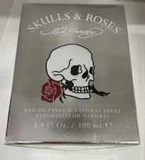 Ed Hardy Skulls and Roses Women Perfume Eau De Parfum Spray 3.4 oz Sealed Box