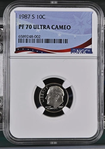 1987 S Proof Roosevelt Dime NGC PF70 Ultra Cameo