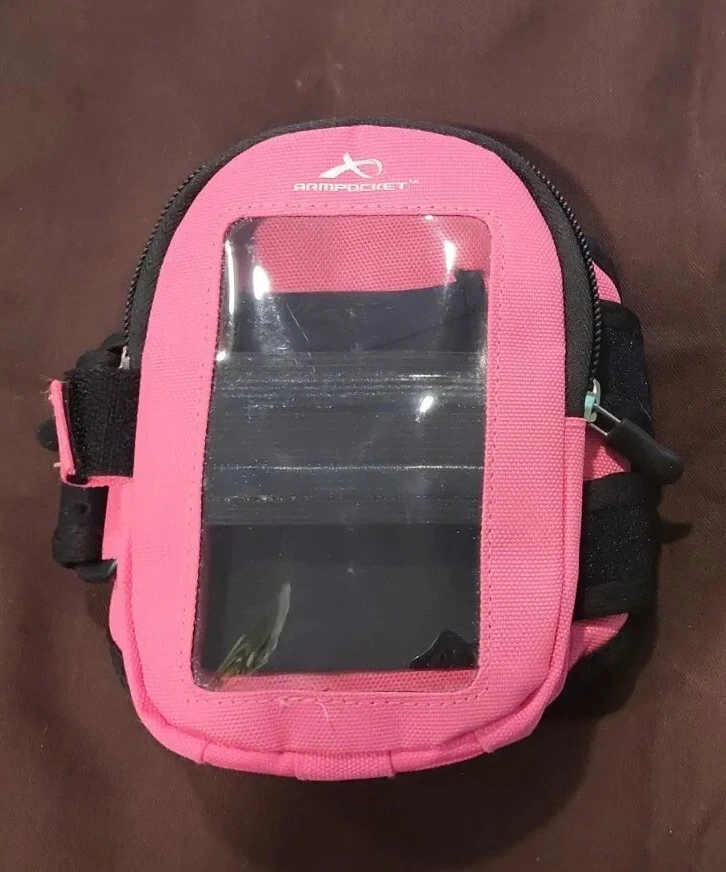 ARMPOCKET Cellphone Pink Armband-Runners Cyclists Sports Hand Free Fits Z Flip - Image 2 of 3