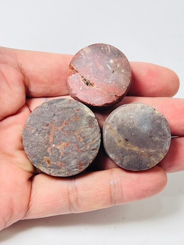 3 Pcs Stream LEKLAI Natural Relic Magic Rock Buddha thron Stone Amulet Powerful - Picture 11 of 13
