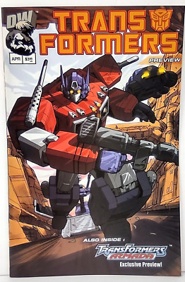 Transformers Generation 1 Preview Volume 1 Dreamwave Comics 2002 First Printing