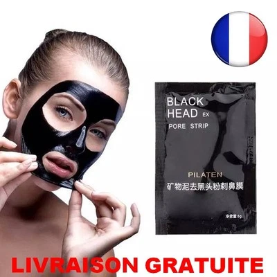 Masque Naturel Minéraux Visage Soins Peau Acné Point Noir Black Purifying