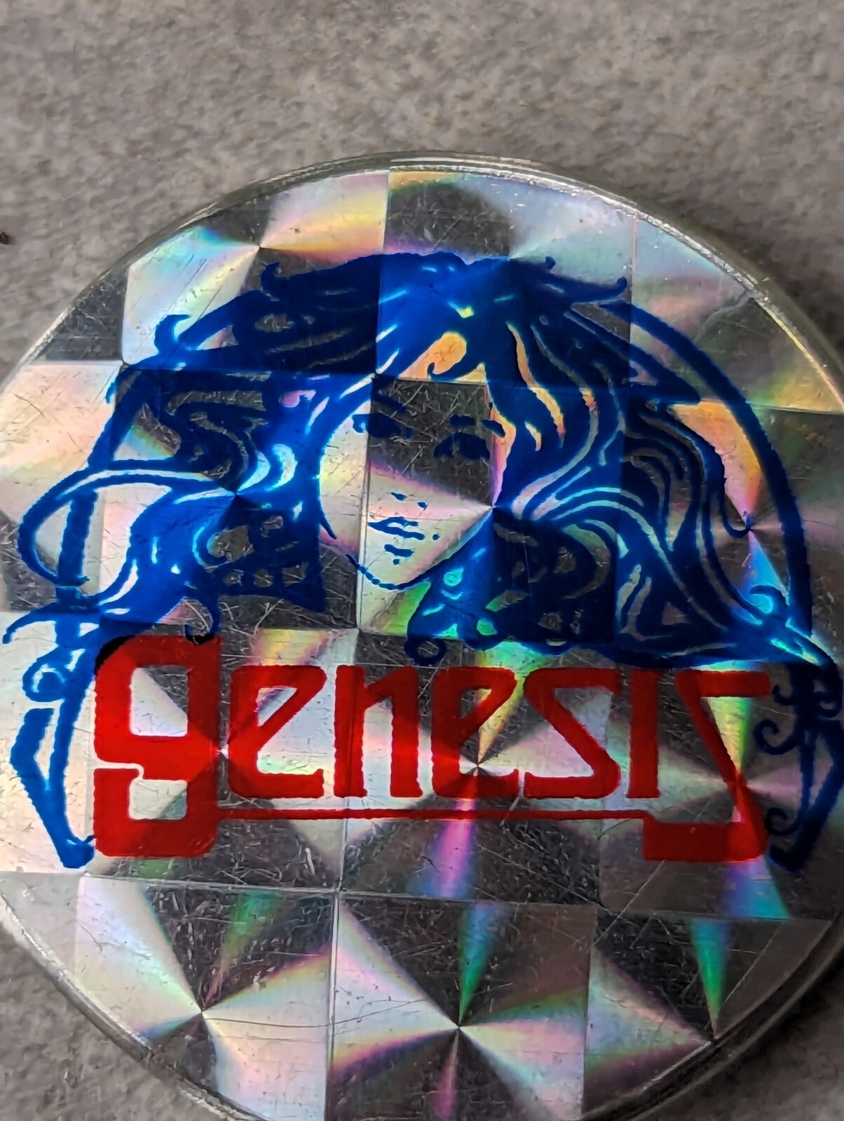 Vintage 80s Genesis Pin BADGE image 2