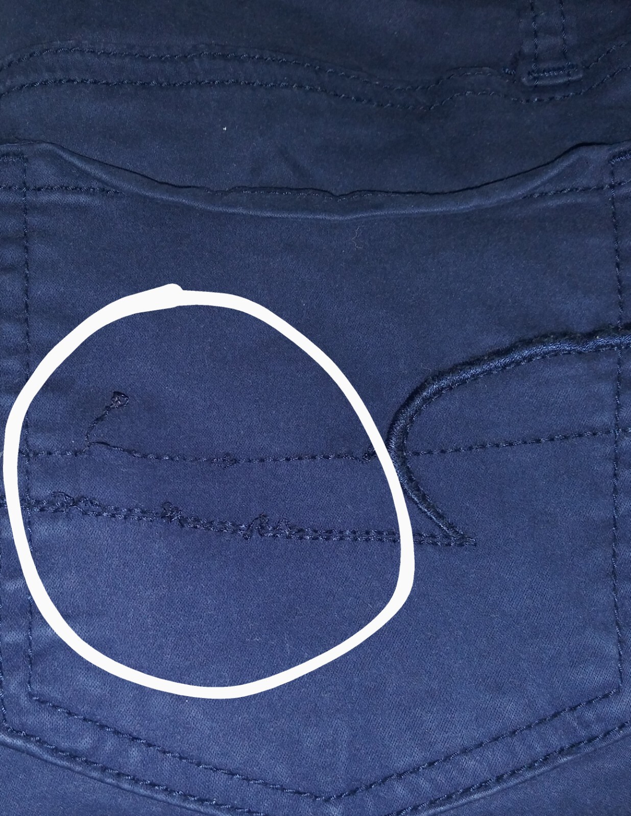 American Eagle Super Stretch Solid Navy Blue Jegg… - image 10