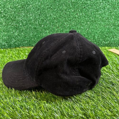 Adidas Corduroy Hat Cap Adjustable Strapback Baseball Trefoil Logo Casual Y2K - Picture 2 of 11