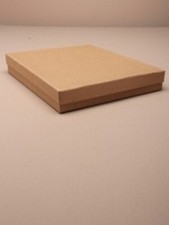  Brown Kraft Paper Gift Boxes Ring Bracelet Watch Black Insert Wholesale Bulk