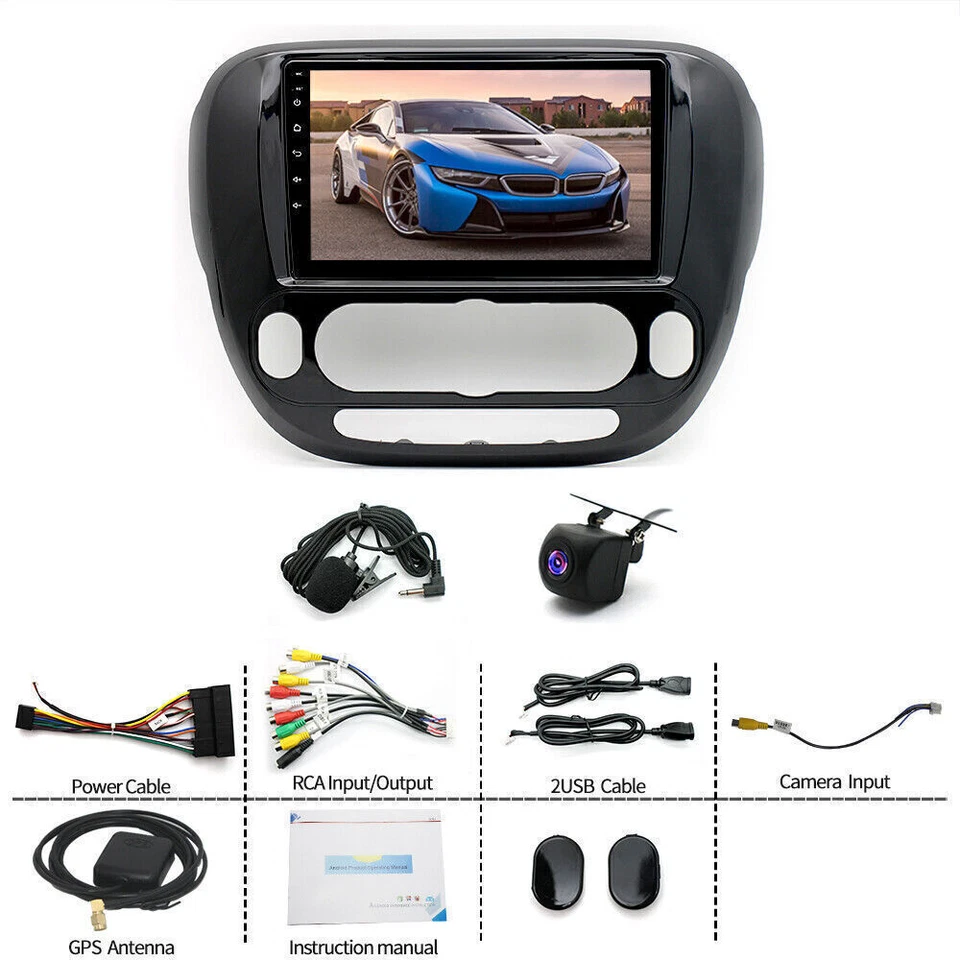 Unidad principal de radio estéreo para automóvil Wifi CarPlay para KIA Soul 2013-2019 Android 13.0 GPS Foto 4 de 4