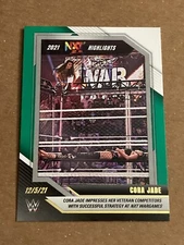 CORA JADE RC ⭐ 2022 Panini NXT GREEN #37 ⭐ WWE parallel rookie card