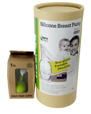 Haakaa Silicone Breast Pump and Flower Stopper Set - 5oz/150ml, BPA Free