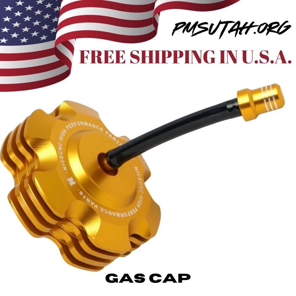 CNC Gas Tank Fuel Cap Petrol Suzuki RMZ250 2004 2005 2006 RMZ 250 Aluminum - Image 2 of 4