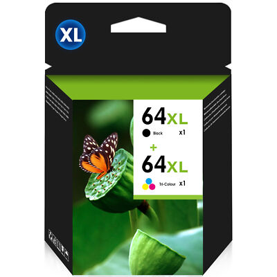 64XL XXL Black Color Ink Cartridge for HP 64 Envy 7155 7158 7855 7858 Printer