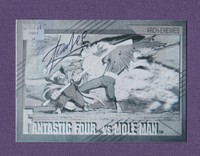 Stan Lee Autograph Marvel Hologram Card Fantastic Four Vs Mole Man 1991 Stan Lee Autograph Marvel Hologram Card Fantastic Four Vs Mole Man 1991