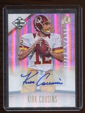 2012 Panini Limited Kirk Cousins Auto RC # 1/25