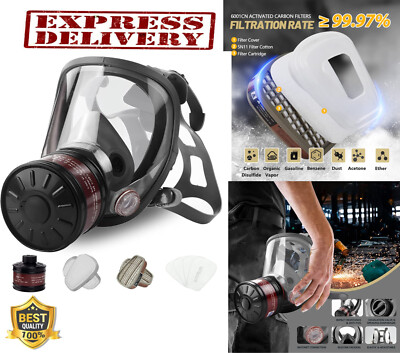 #ad #ad Gas Masks Survival Nuclear and Chemical Mask with 40Mm Activated Carbon $37.99