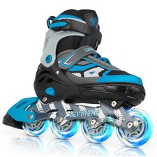 Adjustable Inline Skates for Kids and Adults, Outdoor Beginner Roller Skates ...
