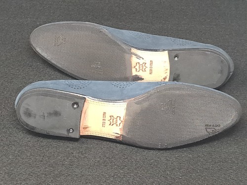 Salvatore Ferragamo Boutique Suede Norina Flats - Navy Blue Size 6 (4A) Narrow - Picture 7 of 7