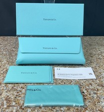 Empty Tiffany Co Sunglasses/Eyeglasses Magnetic Case Cleaning Cloth Box/Teal
