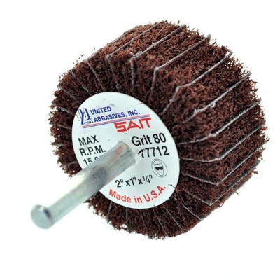 United Abrasives 77712 2x1x1/4 Non-Woven Interleaf Wheel Medium 80 Grit 10 pack