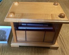 Chimes, Falling Rain Nature Wooden Box Zen Sound Metal Beads,Meditation EUC