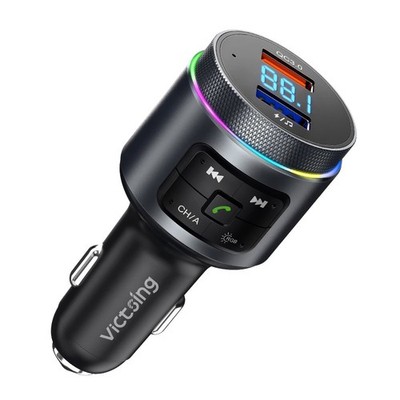 FM Transmitter Auto Radio Bluetooth Adapter Dual USB QC3.0 Ladegerät MP3-Player