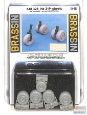 EDU648328 1:48 Eduard Brassin He 219 Wheels Set (TAM kit)