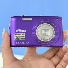 Nikon COOLPIX S3300 16MP 6x Zoom Digital Camera Built-in Flash CCD Purple