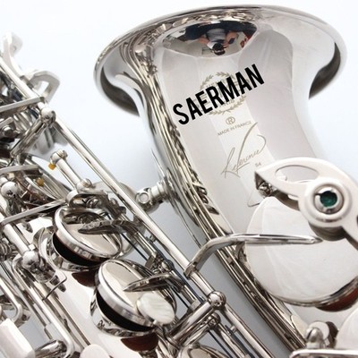 HIGH QUALITY NICKEL PLATING COLOR SAERMAN ALTO SAX  BY FACTORY HAND MADE